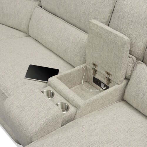 Brookdale 6-Piece Dual-Power Reclining Sectional with Right-Facing Chaise and 2 Reclining Seat