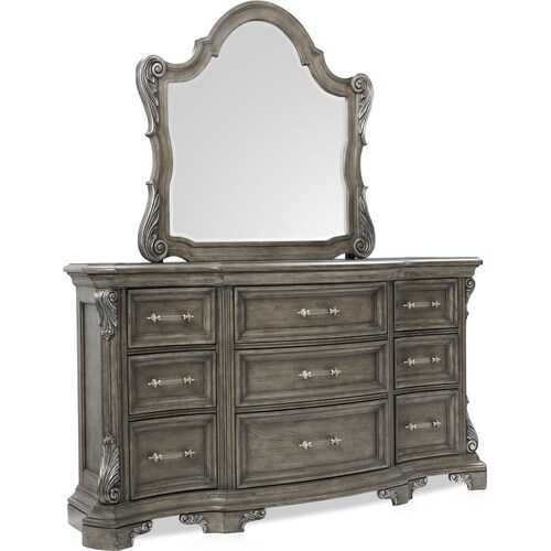 Vivian 5-Piece Queen Bedroom Set with Dresser and Mirror