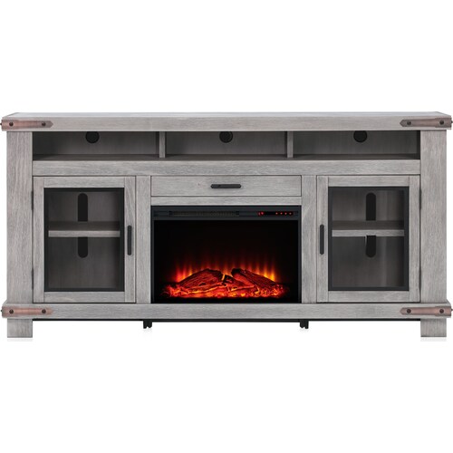 Sterling 78 Fireplace TV Stand - Gra