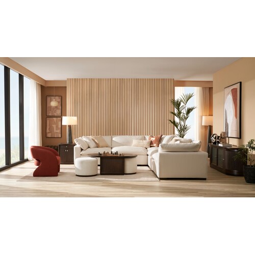 Plush Feathered Comfort 5-Piece Sectional - Anders Ivor