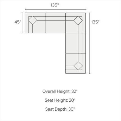 Plush Feathered Comfort 5-Piece Sectional - Anders Ivor 5 Plush Feathered Comfort 5-Piece Sectional - Anders Ivor