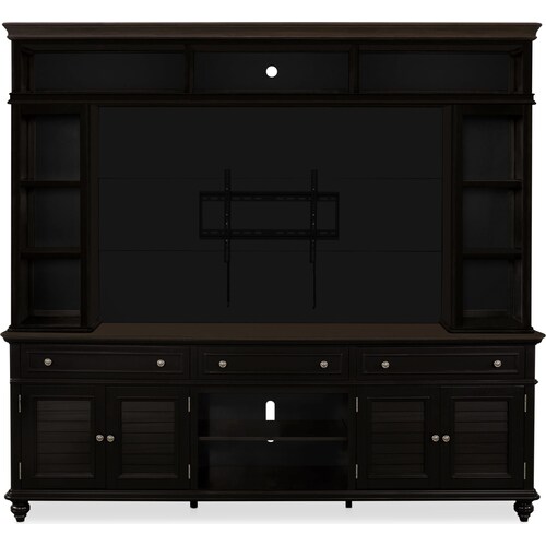 Charleston 94 Entertainment Wall - Blac