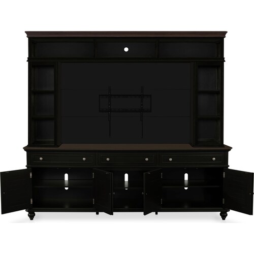 Charleston 94 Entertainment Wall - Blac
