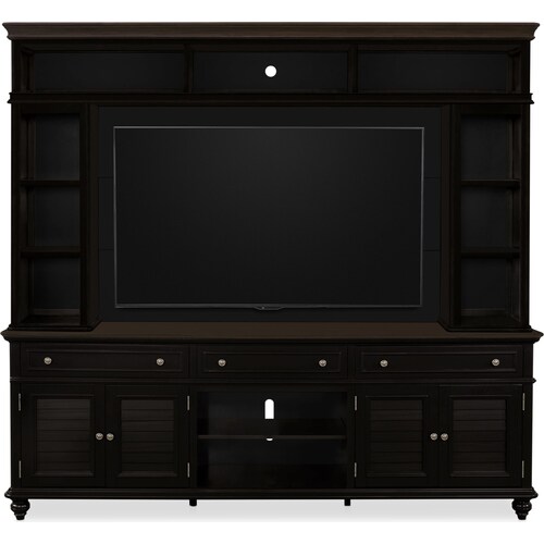 Charleston 94 Entertainment Wall - Blac