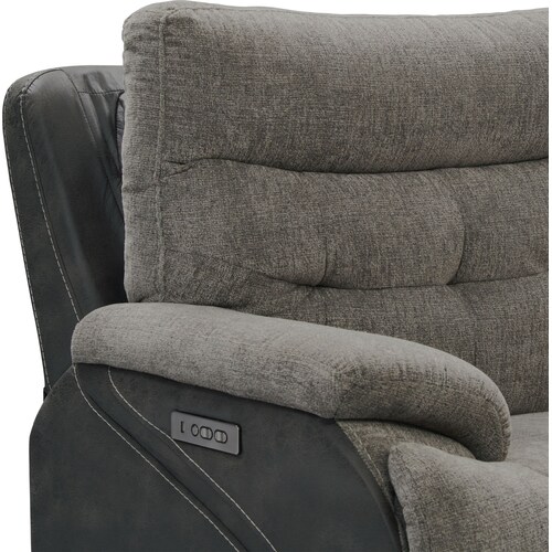 Beckett Dual-Power Recliner - Gra 6 Beckett Dual-Power Recliner - Gra