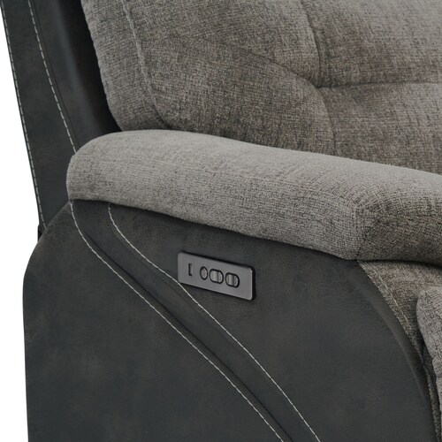 Beckett Dual-Power Recliner - Gra 7 Beckett Dual-Power Recliner - Gra