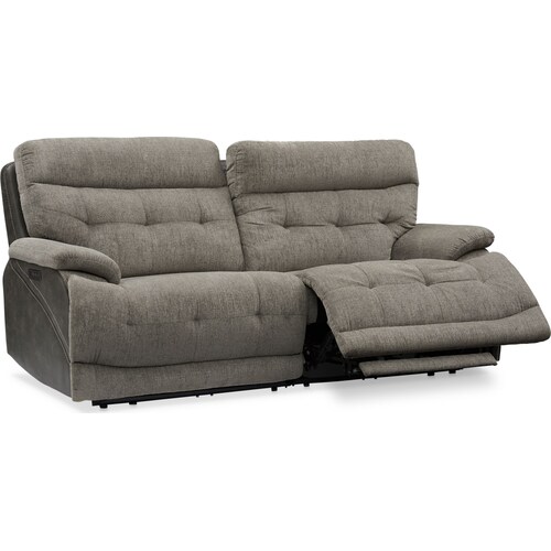 Beckett 2-Piece Dual-Power Reclining Sofa - Gra