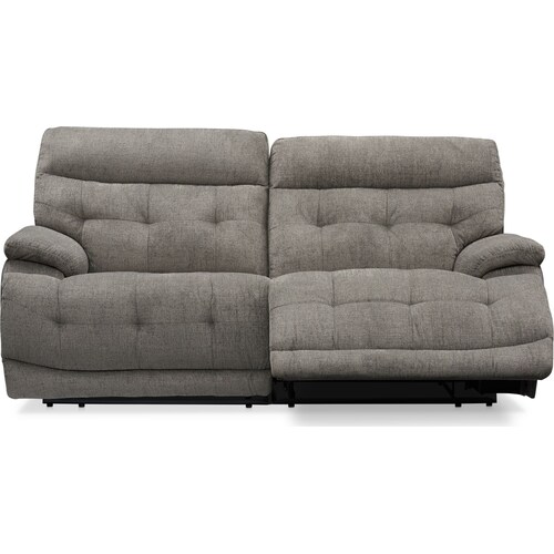Beckett 2-Piece Manual Reclining Sofa - Gra 4 Beckett 2-Piece Manual Reclining Sofa - Gra