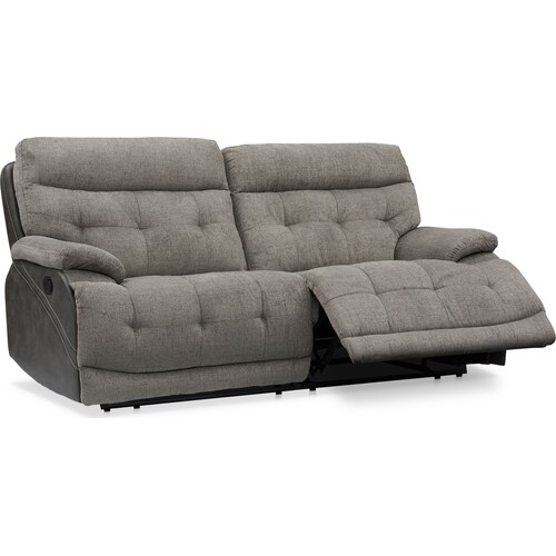Beckett 2-Piece Manual Reclining Sofa - Gra 5 Beckett 2-Piece Manual Reclining Sofa - Gra