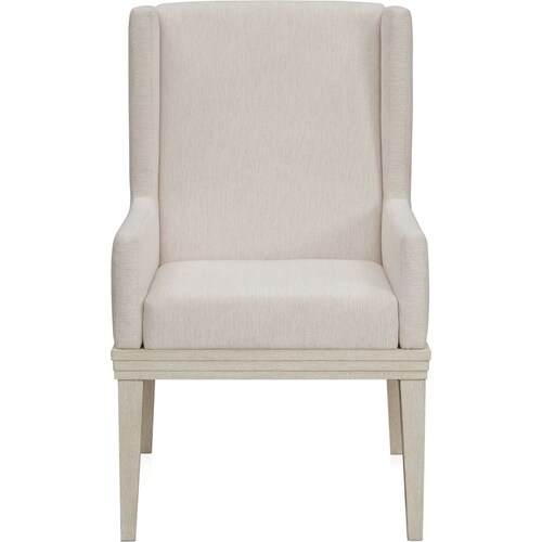 Arielle Extendable Dining Table, 4 Side Chairs and 2 Host Chairs - Parchmen 8 Arielle Extendable Dining Table, 4 Side Chairs and 2 Host Chairs - Parchmen