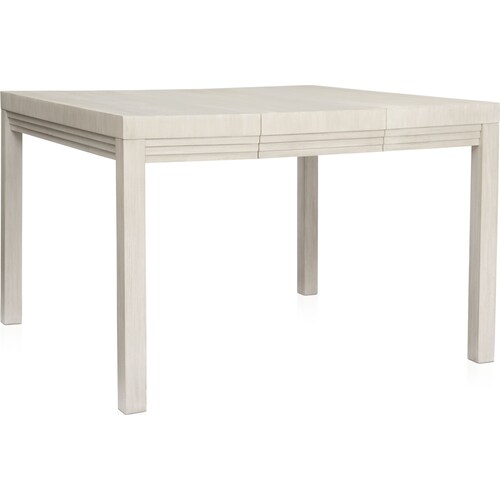 Arielle Counter-Height Extendable Dining Table and 4 Counter-Height Stools - Parchmen