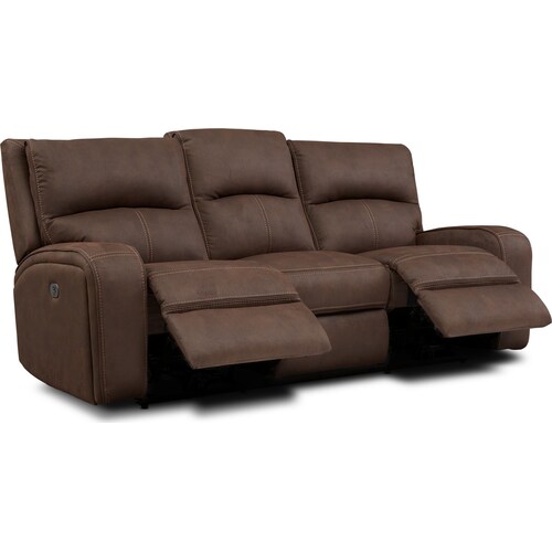Burke Dual-Power Reclining Sofa - Brow
