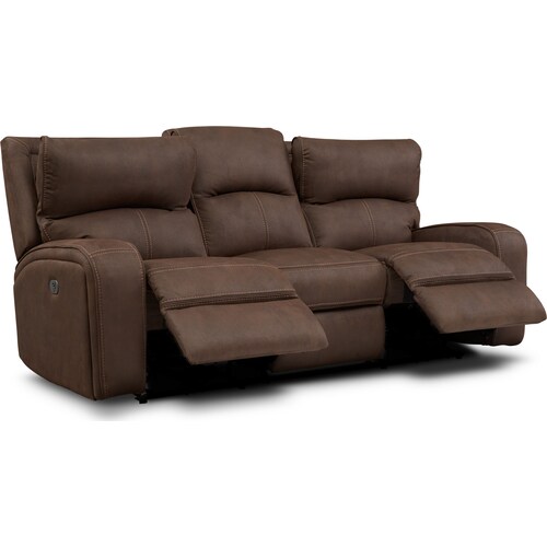 Burke Dual-Power Reclining Sofa - Brow