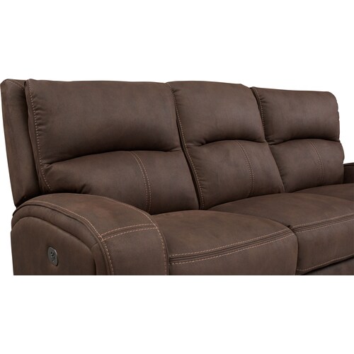 Burke Dual-Power Reclining Sofa - Brow 5 Burke Dual-Power Reclining Sofa - Brow