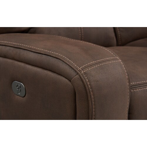 Burke Dual-Power Reclining Sofa - Brow 7 Burke Dual-Power Reclining Sofa - Brow