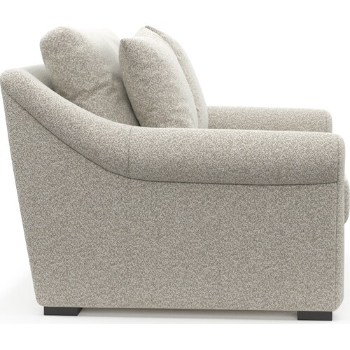 Bowery Foam Comfort Chair and a Half - Muse Stone