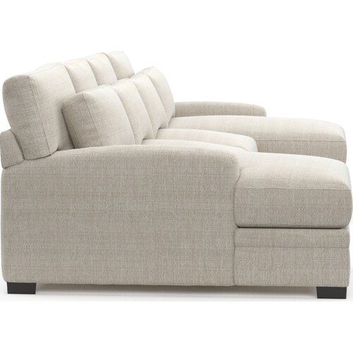 Winston Foam Comfort 3-Piece Sectional with Dual Chaise - Mason Porcelai