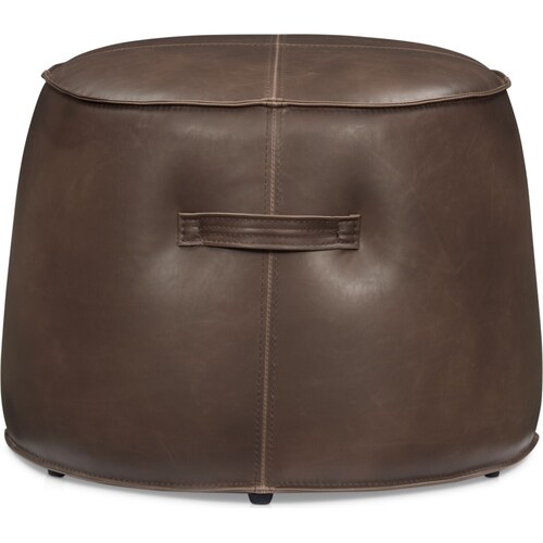 Chicago Ottoman - Dark Brow