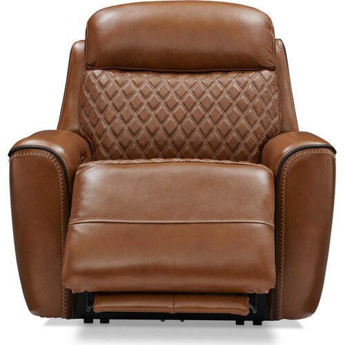 Cabrera Dual-Power Leather Recliner - Brow 4 Cabrera Dual-Power Leather Recliner - Brow
