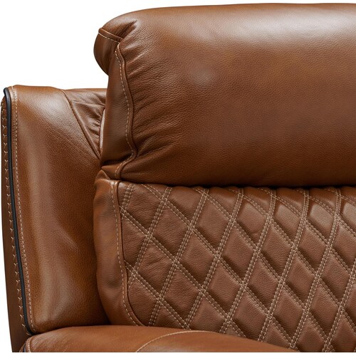 Cabrera Dual-Power Leather Recliner - Brow 7 Cabrera Dual-Power Leather Recliner - Brow