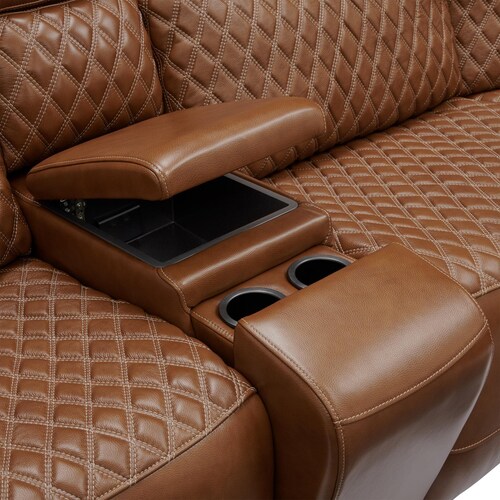 Cabrera 7-Piece Dual-Power Sectional With Console - Brow