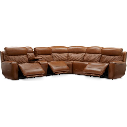 Cabrera 6-Piece Dual-Power Sectional With Consol 6 Cabrera 6-Piece Dual-Power Sectional With Consol