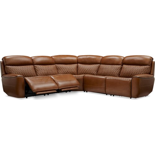 Cabrera 5-Piece Dual-Power Sectional - Brow