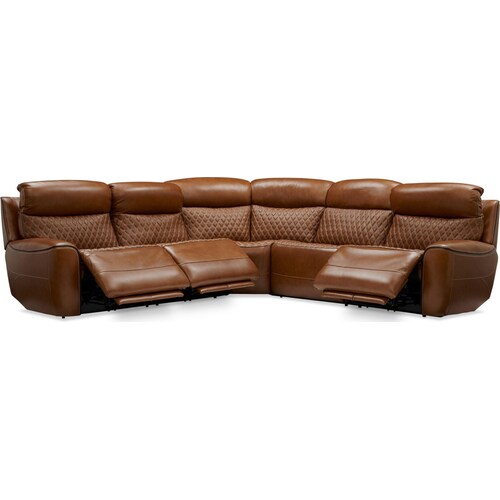 Cabrera 5-Piece Dual-Power Sectional - Brow