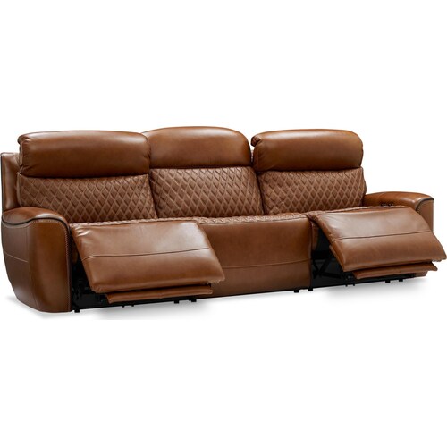 Cabrera 3-Piece Dual-Power Sofa - Brow 4 Cabrera 3-Piece Dual-Power Sofa - Brow