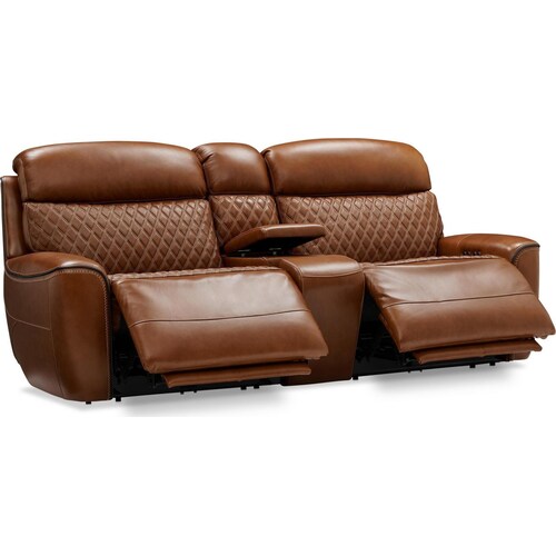 Cabrera Dual-Power Loveseat With Console - Brow 3 Cabrera Dual-Power Loveseat With Console - Brow