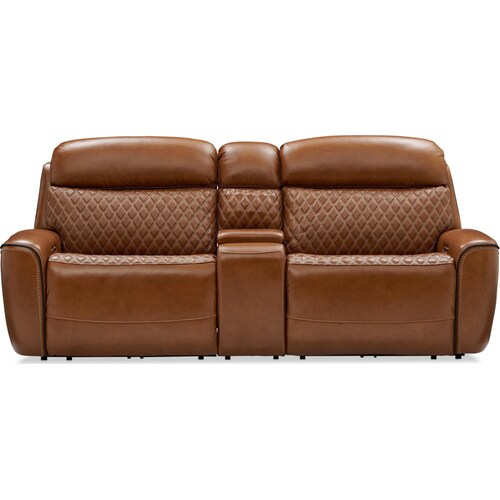 Cabrera Dual-Power Loveseat With Console - Brow 4 Cabrera Dual-Power Loveseat With Console - Brow