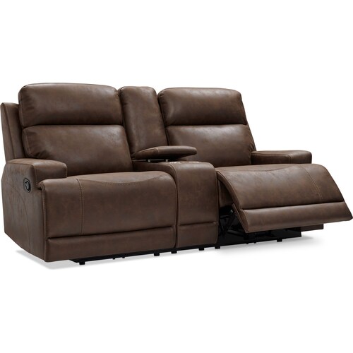 Laredo Manual Reclining Loveseat - Chocolat