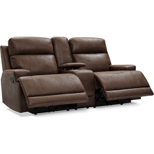 Laredo Manual Reclining Loveseat - Chocolat