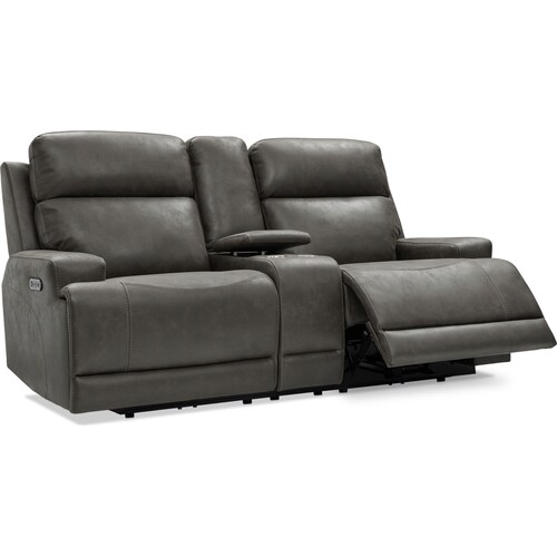 Laredo Dual-Power Reclining Loveseat - Gra