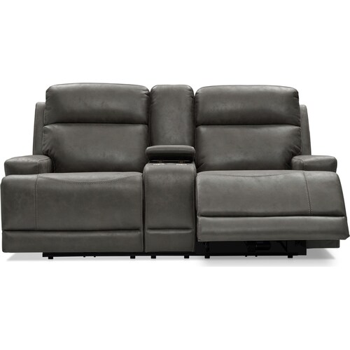 Laredo Dual-Power Reclining Loveseat - Gra