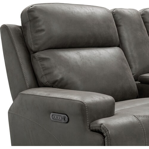 Laredo Dual-Power Reclining Loveseat - Gra