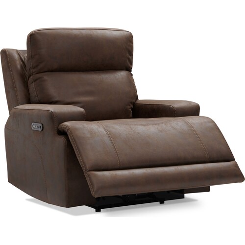 Laredo Dual-Power Recliner - Chocolat