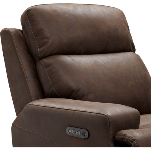 Laredo Dual-Power Recliner - Chocolat 3 Laredo Dual-Power Recliner - Chocolat