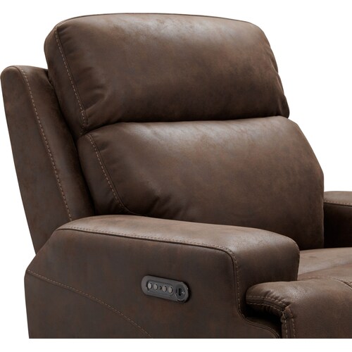 Laredo Dual-Power Recliner - Chocolat 5 Laredo Dual-Power Recliner - Chocolat