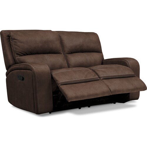 Burke Manual Reclining Loveseat- Brow