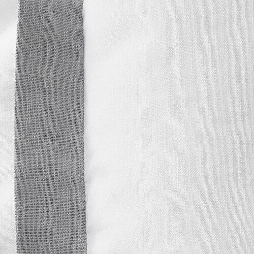 Ace Linen Queen Comforter Set - White/Gra 3 Ace Linen Queen Comforter Set - White\/Gra