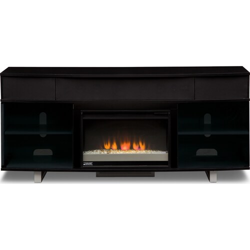 Pacer 72 Contemporary Fireplace TV Stand with Sound Bar - Bac
