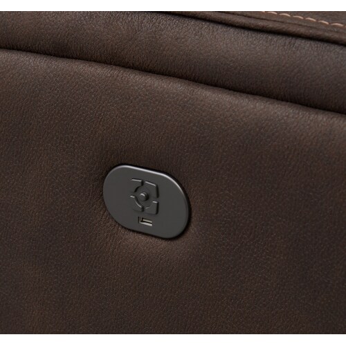 Burke Dual-Power Reclining Loveseat - Brow