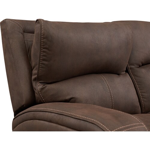 Burke Dual-Power Reclining Loveseat - Brow