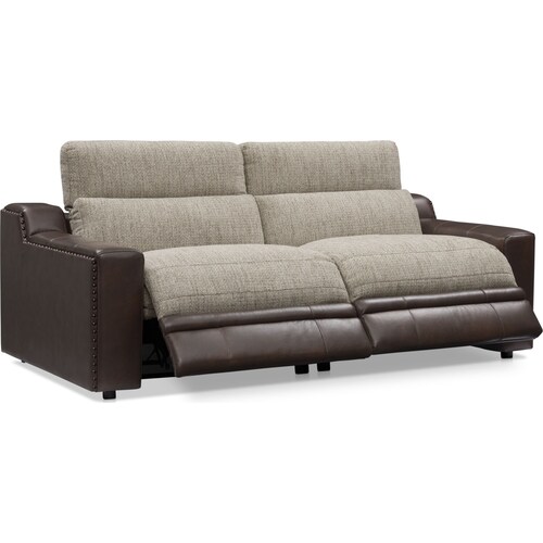 Bridgeport 2-Piece Dual-Power Reclining Sofa - Brow