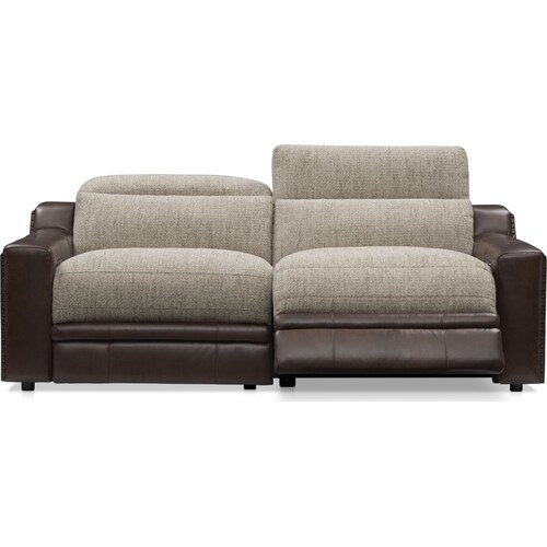 Bridgeport 2-Piece Dual-Power Reclining Sofa - Brow