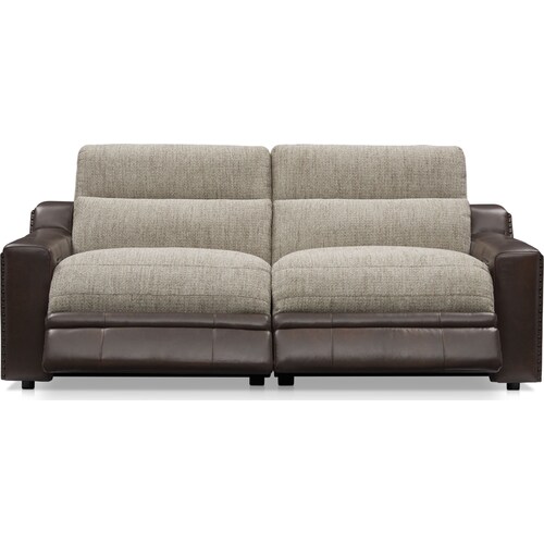 Bridgeport 2-Piece Dual-Power Reclining Sofa - Brow