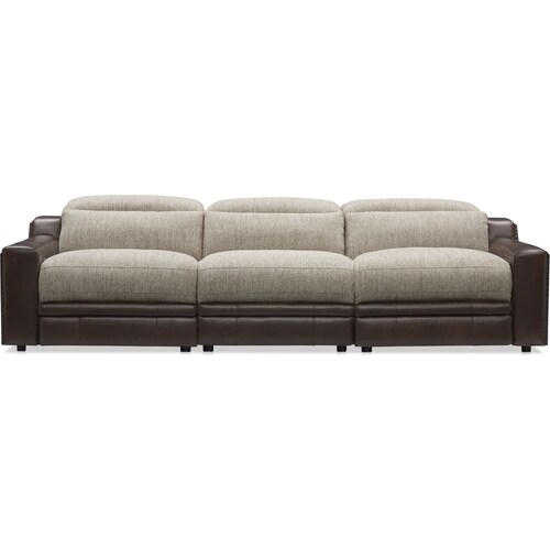 Bridgeport 3-Piece Dual-Power Reclining Sofa - Brow