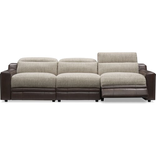 Bridgeport 3-Piece Dual-Power Reclining Sofa - Brow