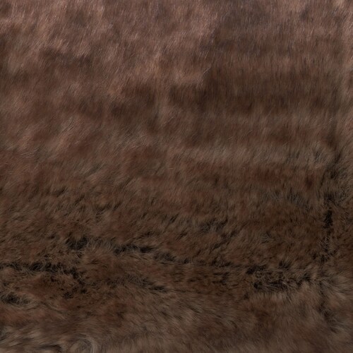 Faux Fur Bolster Pillow - Arctic Wolf